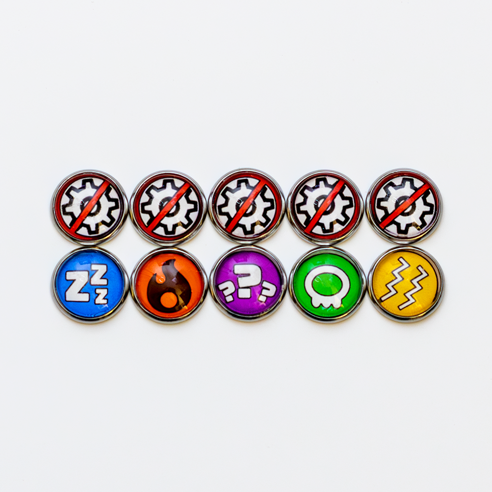 Pokemon TCG Special Condition Tokens